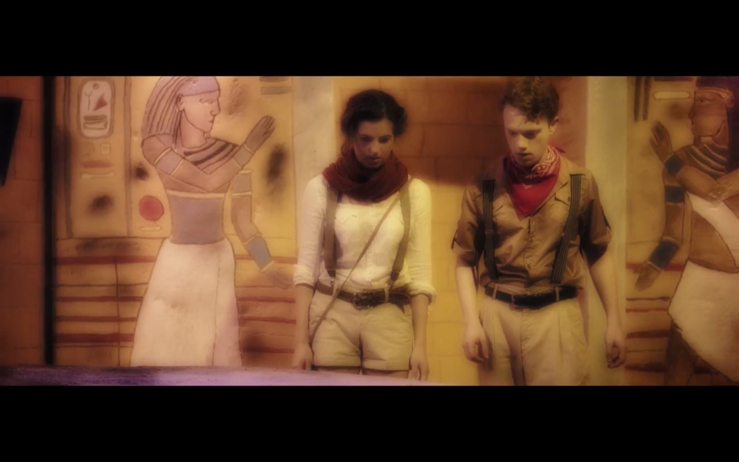 Our heroes approach the sarcophagus that contains the legendary Desert Rose.