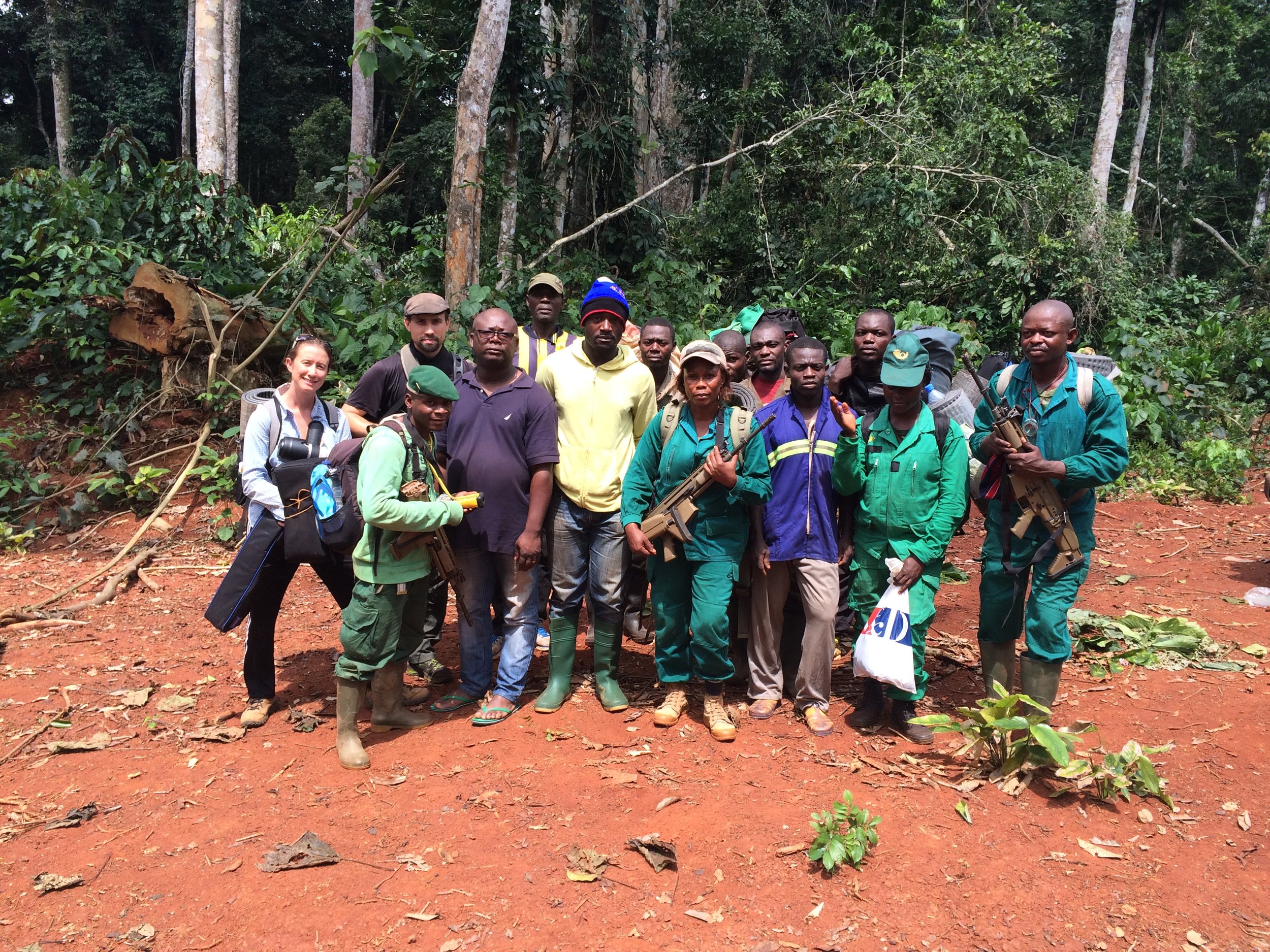 Silent Forests - Director Mariah Wilson and Director of Photography Zeb Smith prepare to go on patrol with an eco-guard team in southeast Cameroon.