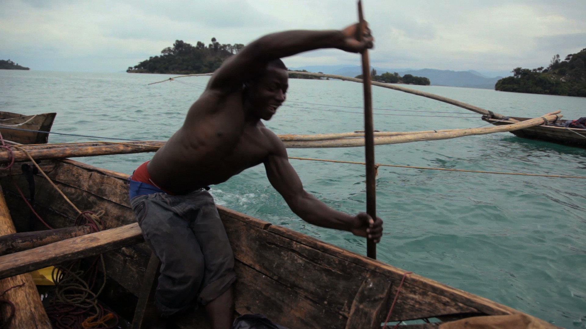 Sacred Water - Fisherman on the shores of the Kivu Lake, near Kibuye.