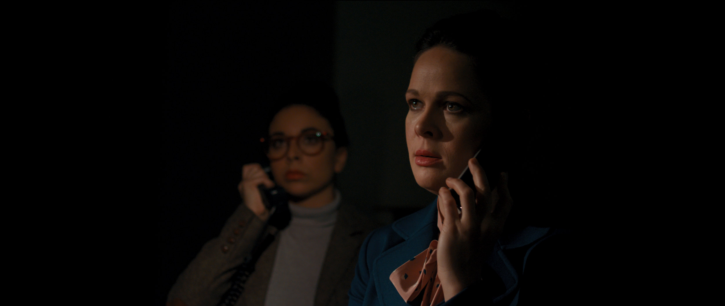 Dim the Fluorescents - Audrey (Claire Armstrong) and Lillian (Naomi Skwarna) give an unsuspecting boardroom audience a powerful lesson in How to Handle a Dissatisfied Customer .