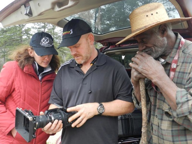 Behind The Scenes - Producer Melanie Jeffcoat, Director Patrick Sheehan and Gip.