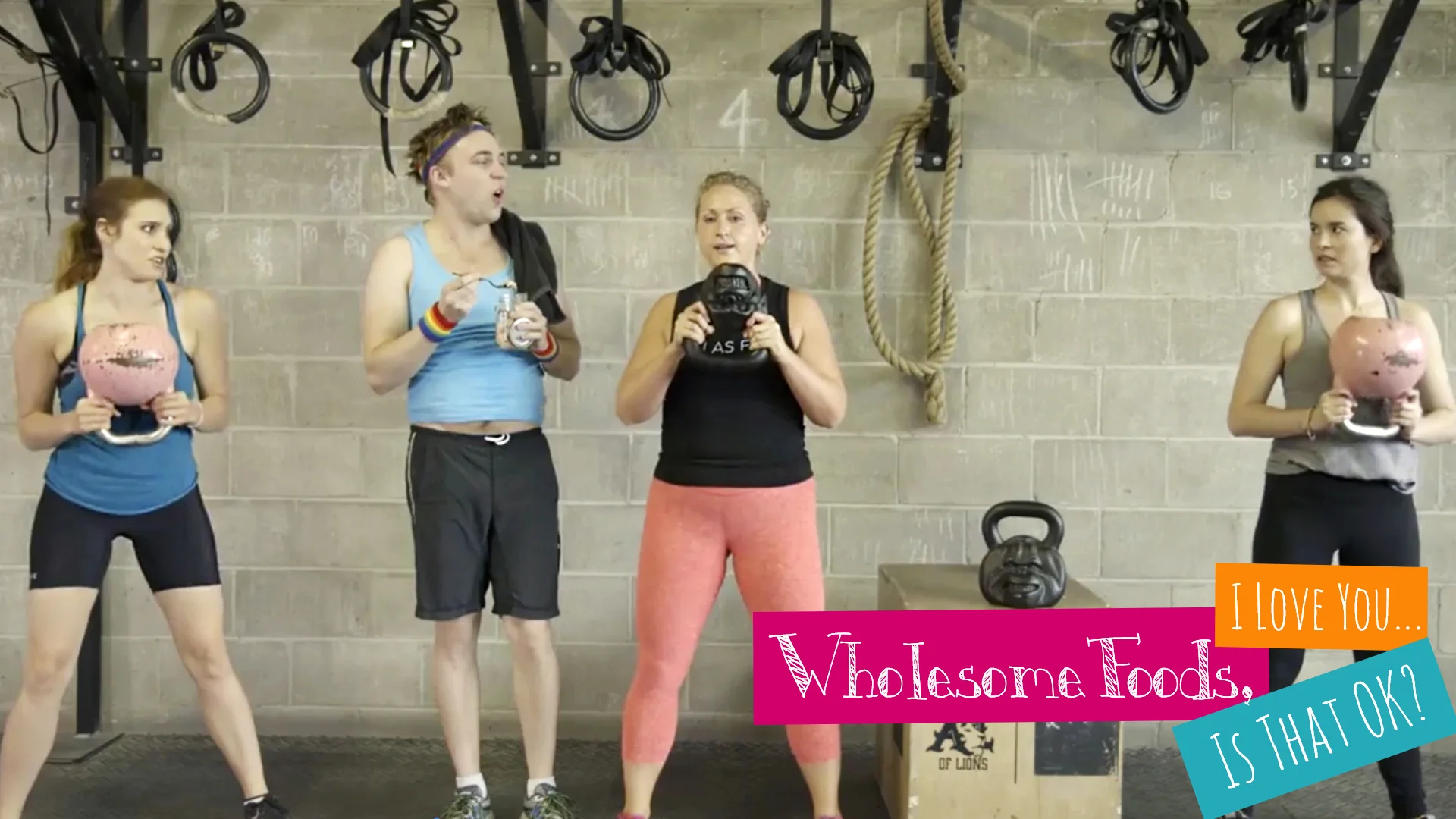Samara Stern, Chris George, Krista Hovsepian, and Jenny Raven in Wholesome Foods, I Love You... Is That OK?