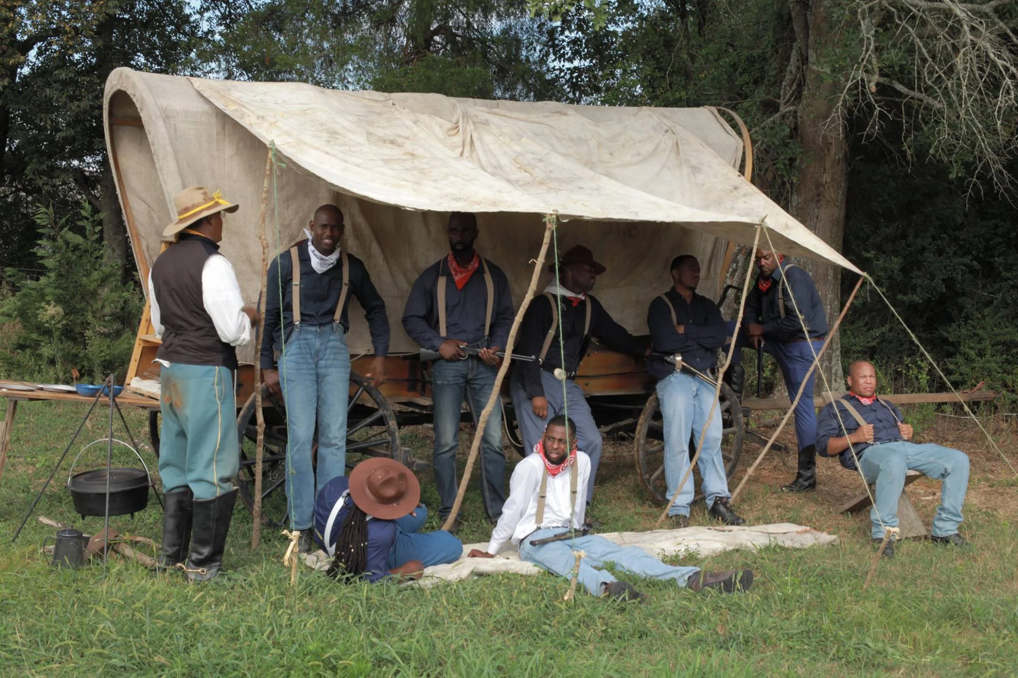 Buffalo Soldiers: A Quest for Freedom BTS still