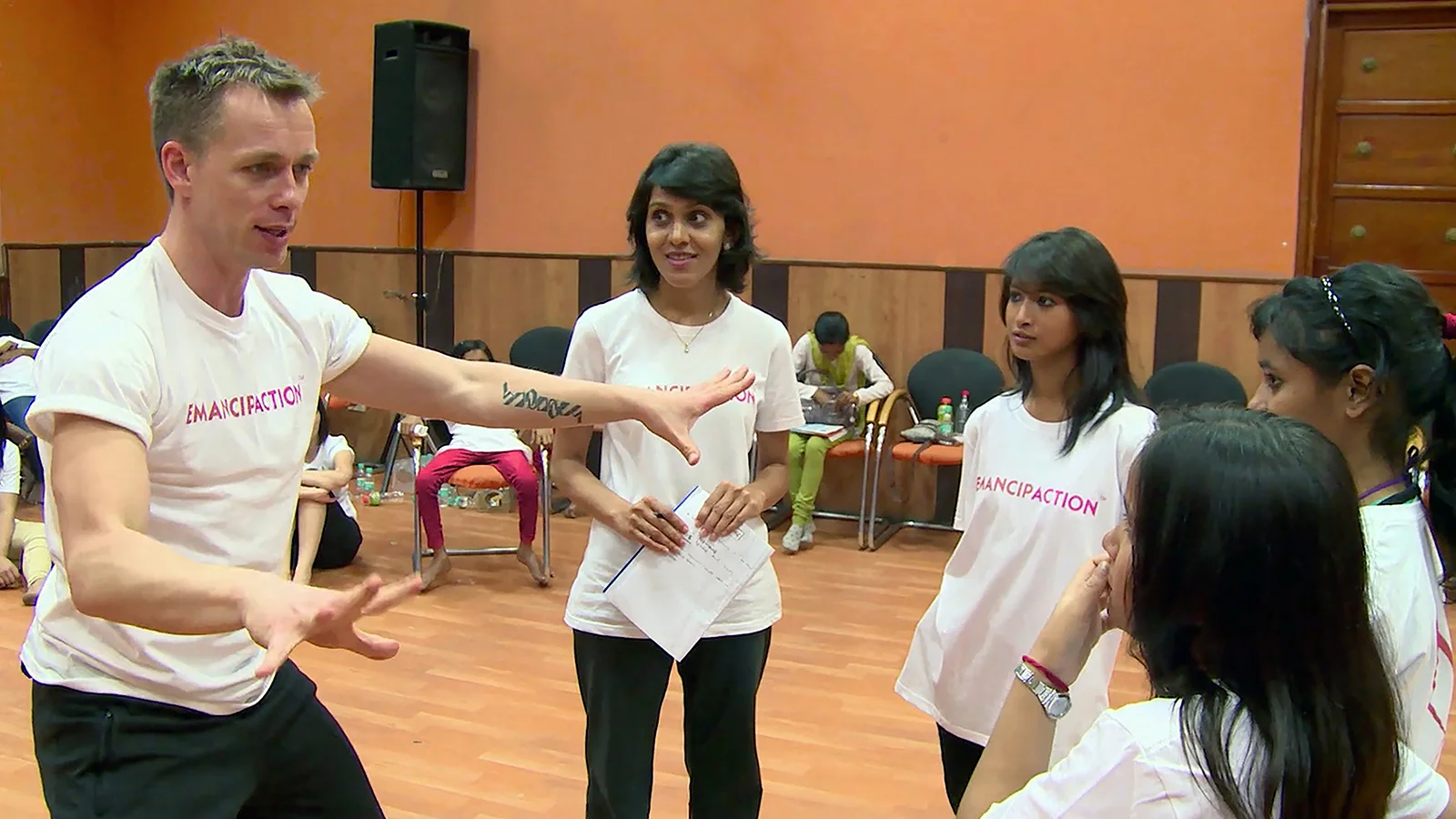 Tadej teaching in India "dance language"