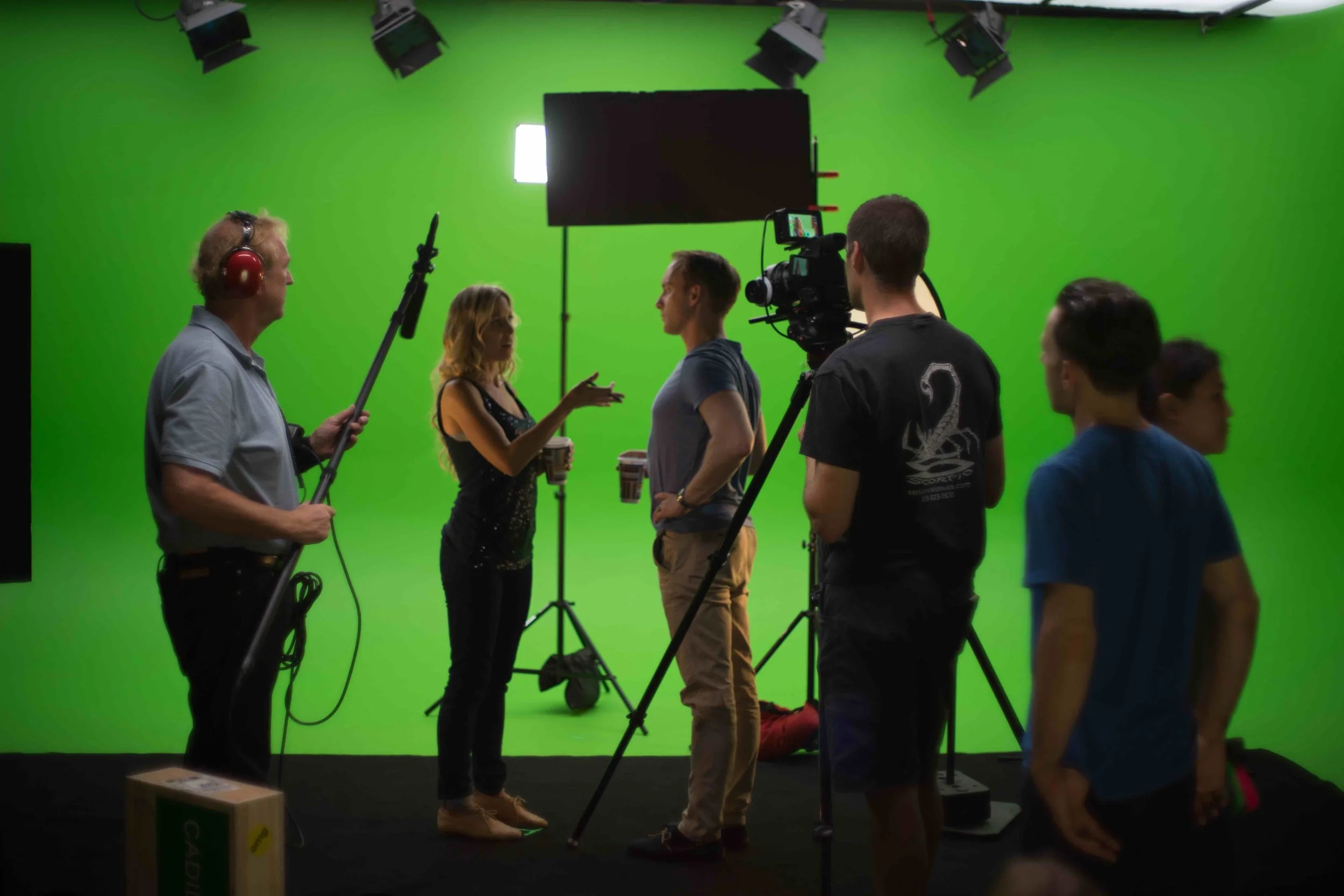 Behind the scenes of The Texture Of Falling (© Allred Films )
