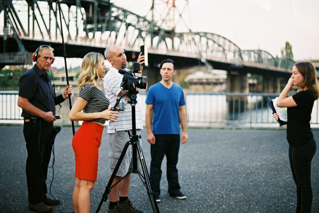 Behind the scenes of The Texture Of Falling (© Allred Films )