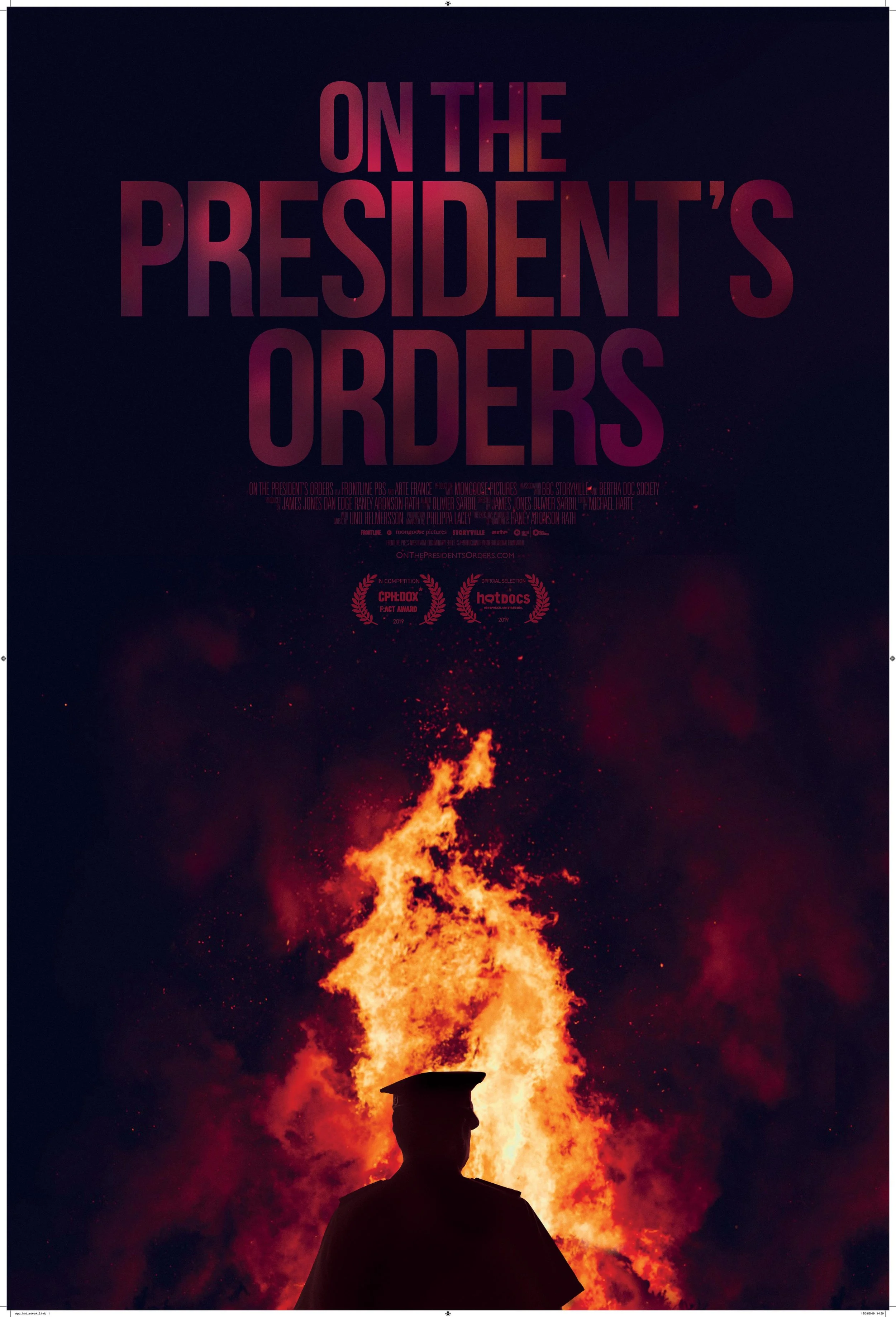 On The President's Orders poster