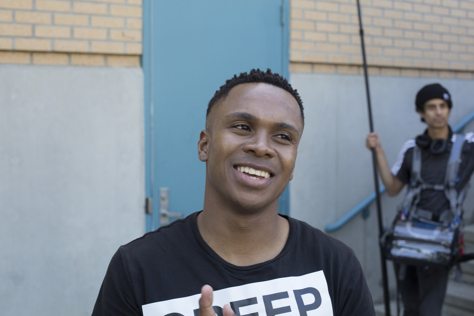 Reale Kgobokoe cracks a smile between shots - Photo: Keith Battista