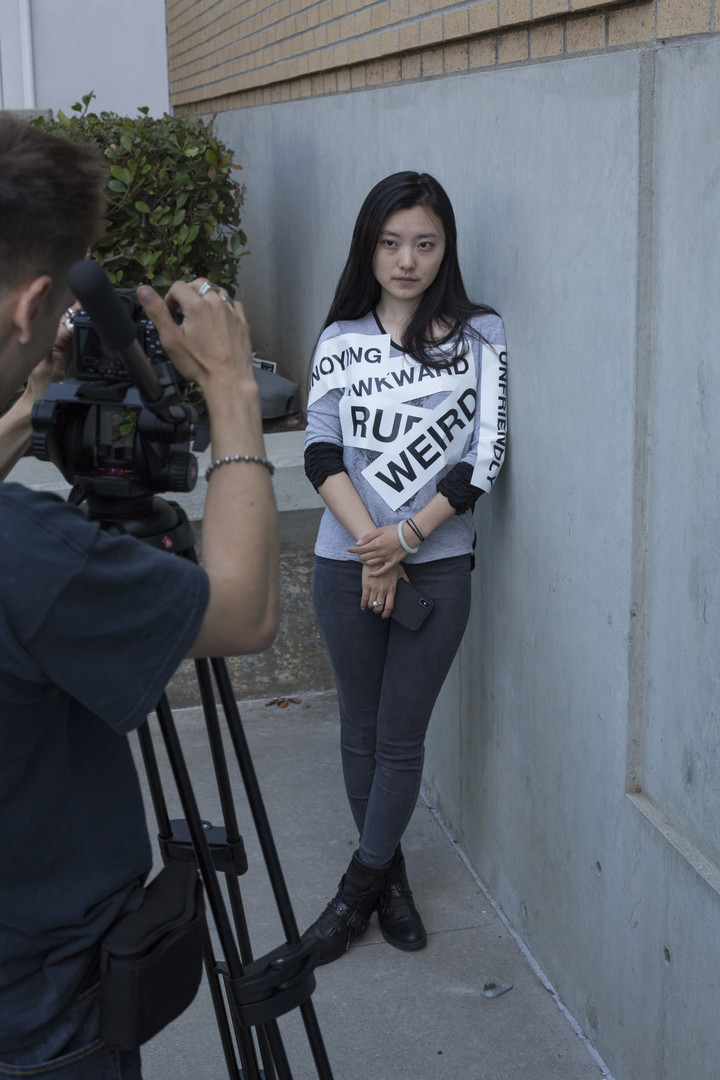Qingge Gao performs a key scene as Alayna, the film's female lead - Photo: Keith Battista