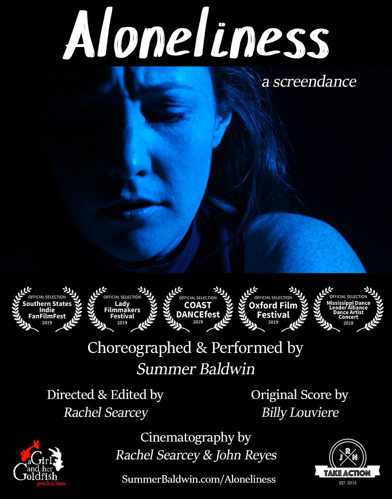 Aloneliness: a screendance poster