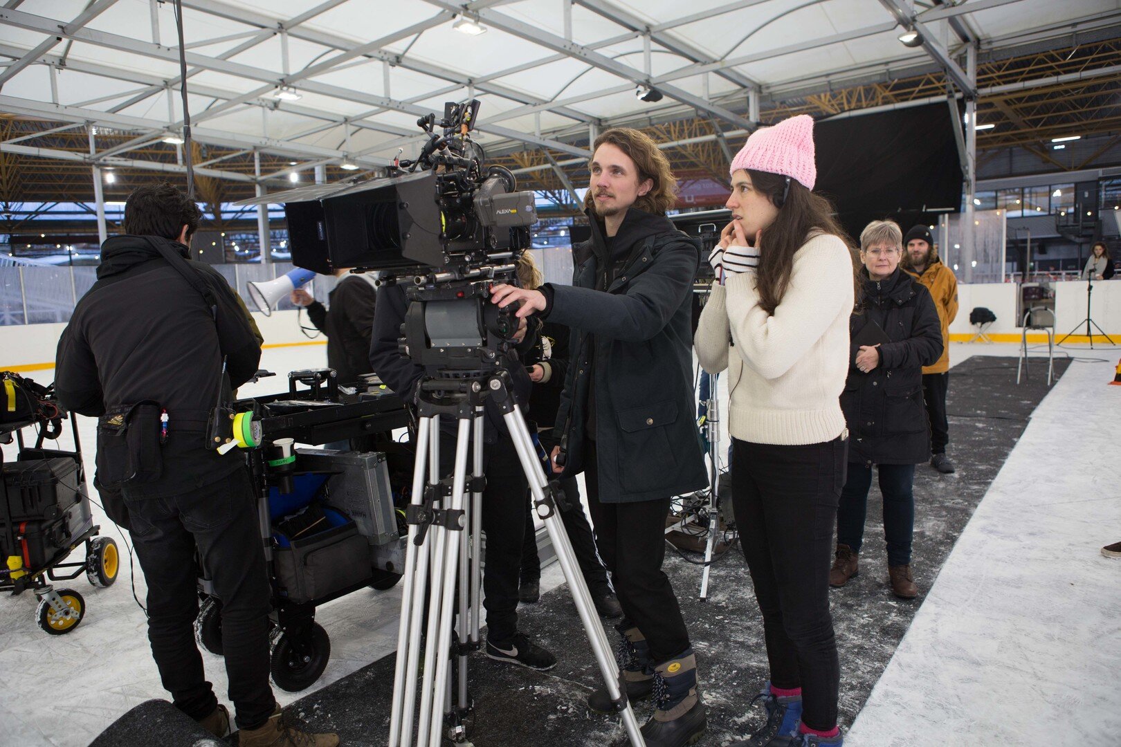 Behind the scenes of Thin Ice - Joosje Duk (director) and Roy van Egmond (cinematographer)