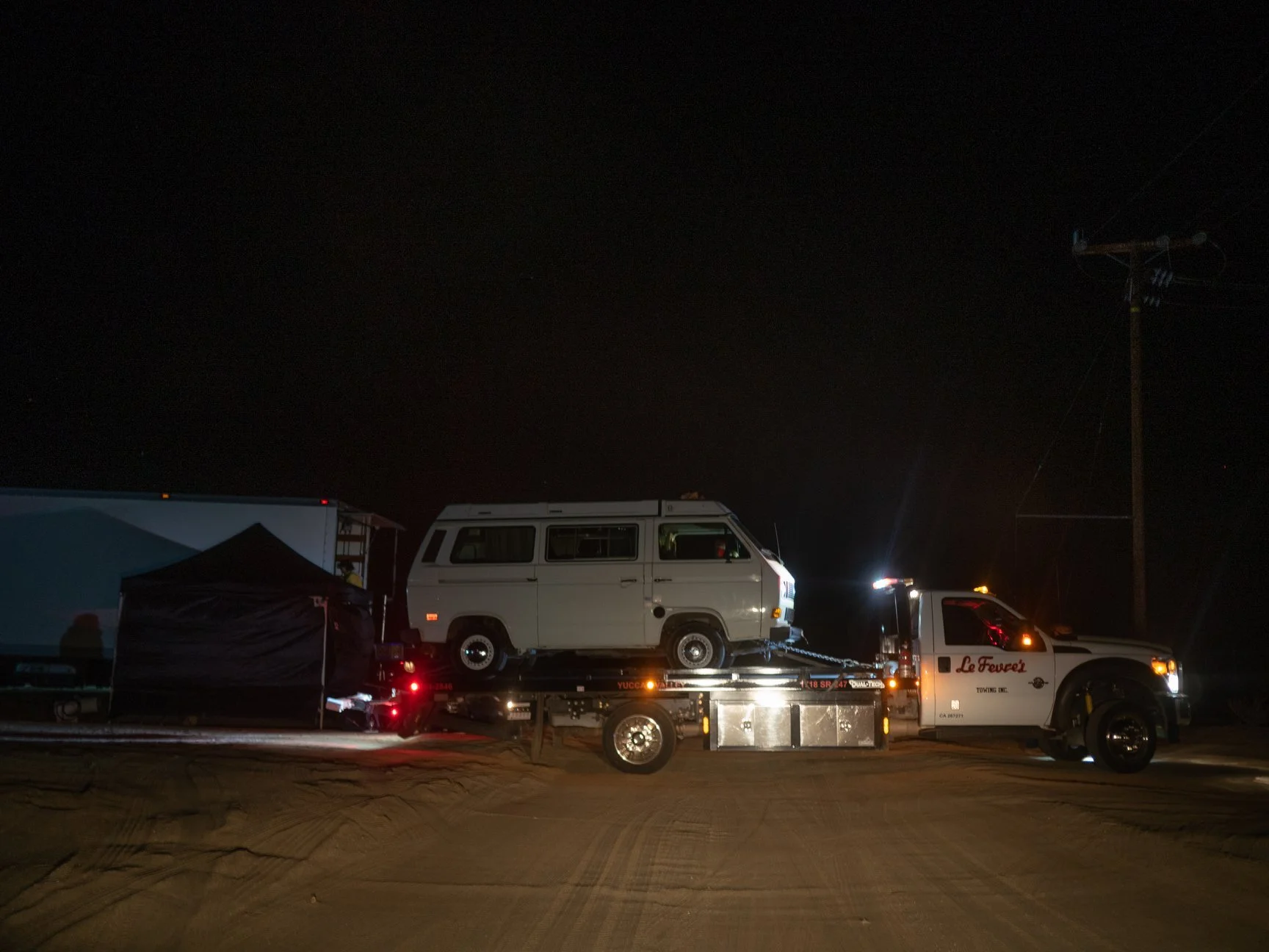 Behind the scenes of Supernova - The picture vehicle caused more than one issue. Breaking down  before even arriving at location on the first day of shooting happens to  be one of them