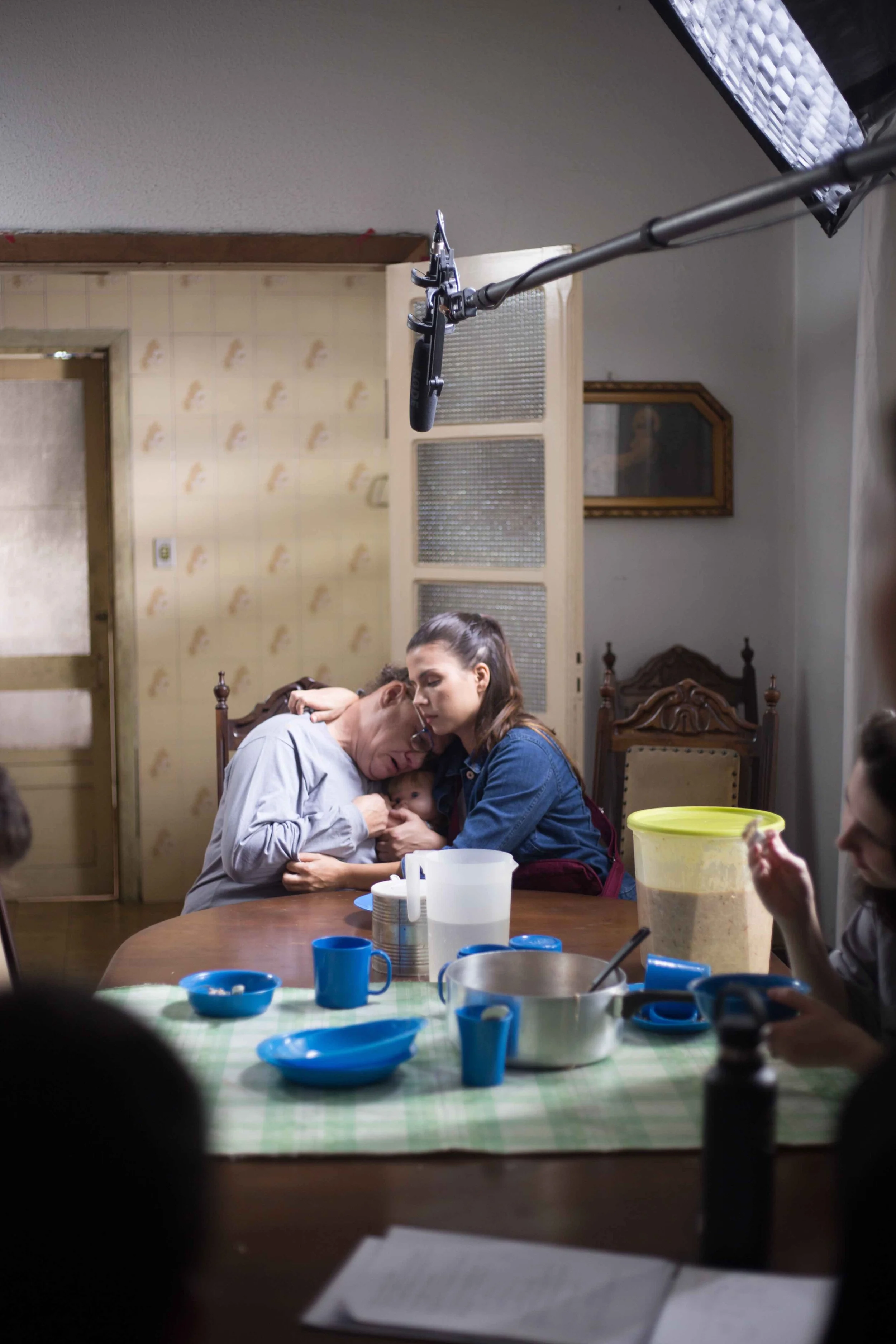 Behind the scenes of Lollie - Lead actresses Monique Hortolani and Cristiane Natale shooting an emotional scene at the asylum.