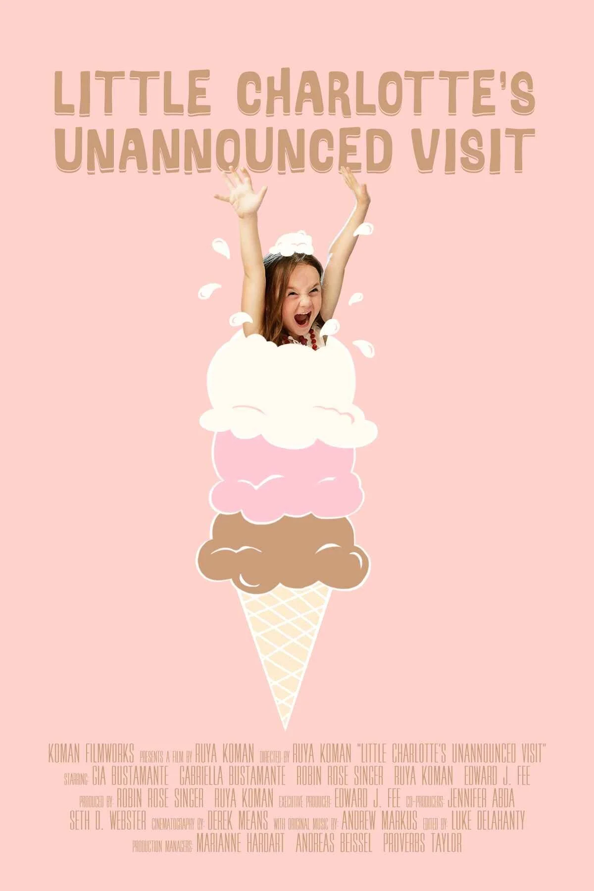 Little Charlotte's Unannounced Visit poster - Poster Design: Hanna Agar &amp; Photographer: Seth Webster
