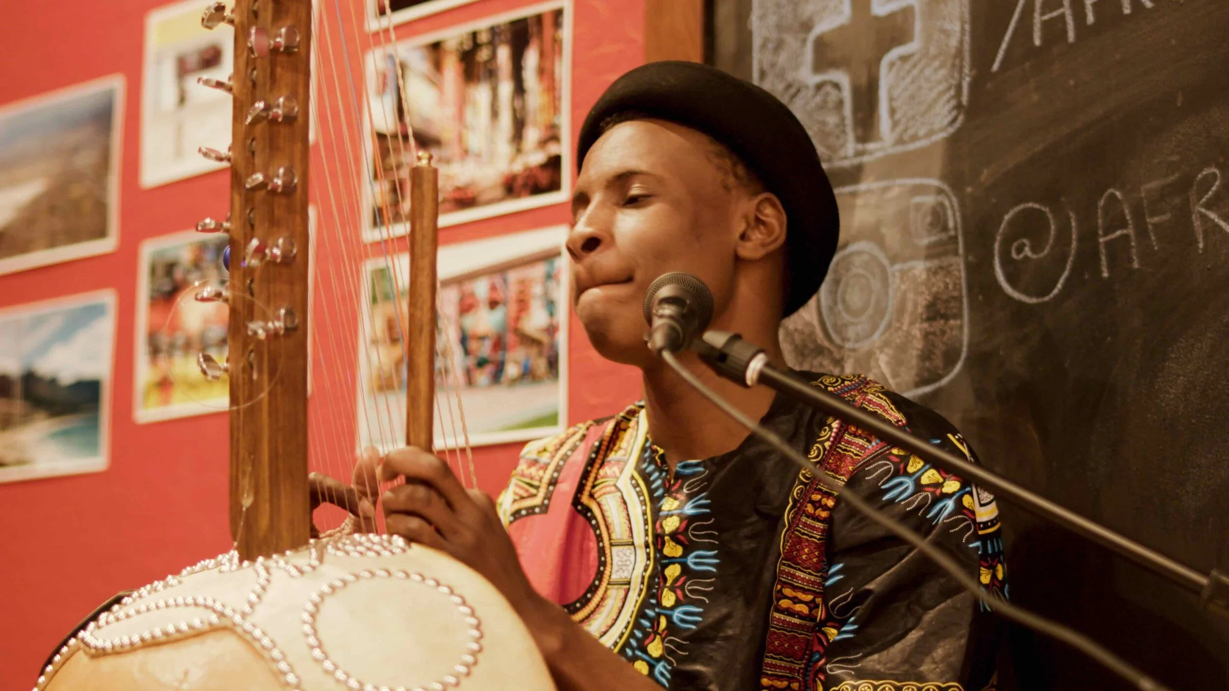 Amadou Suso is a Gambian Kora player now living in Melbourne.