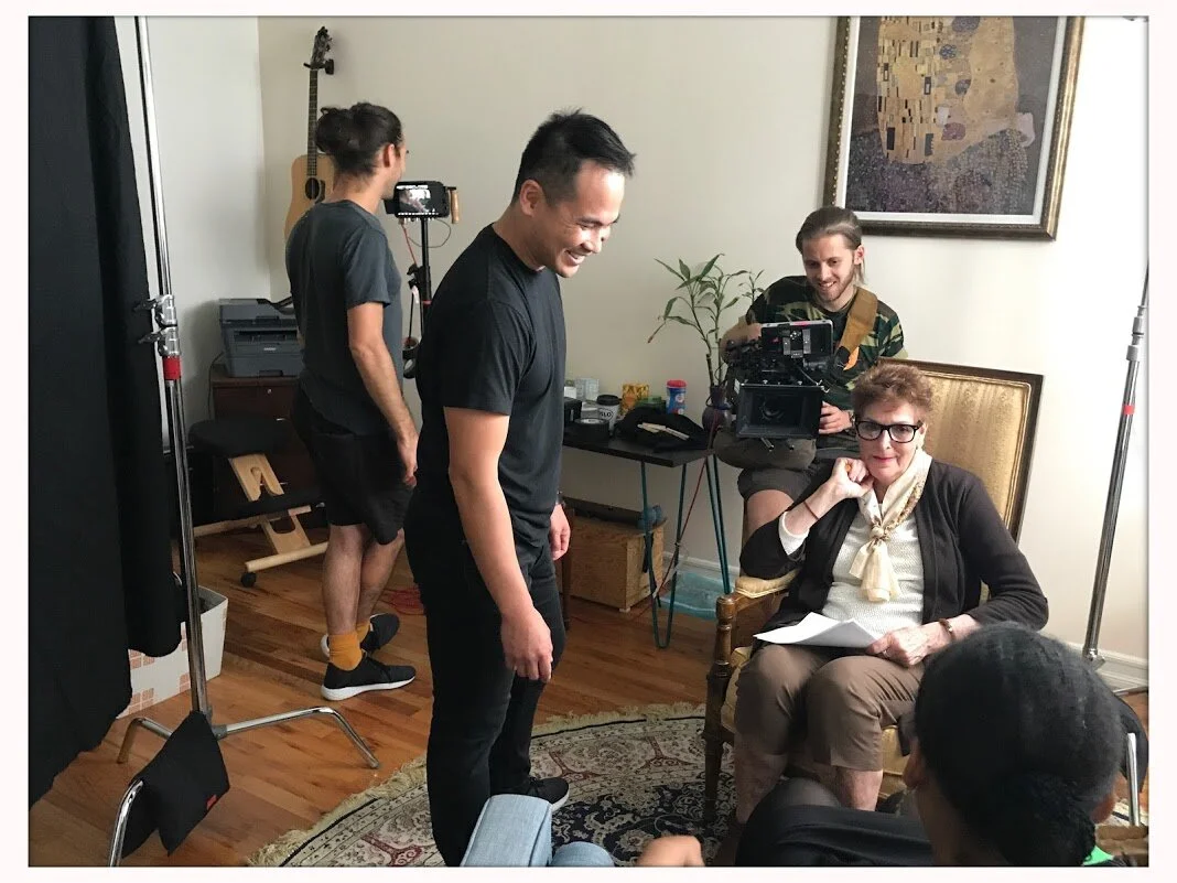 Behind the scenes of Her Favorite Patient - with director Reuben Hernandez, DP Jackson J. Eagan, Barbara Miluski, Isabelle Pierre, and grip Nikolai Basarich.
