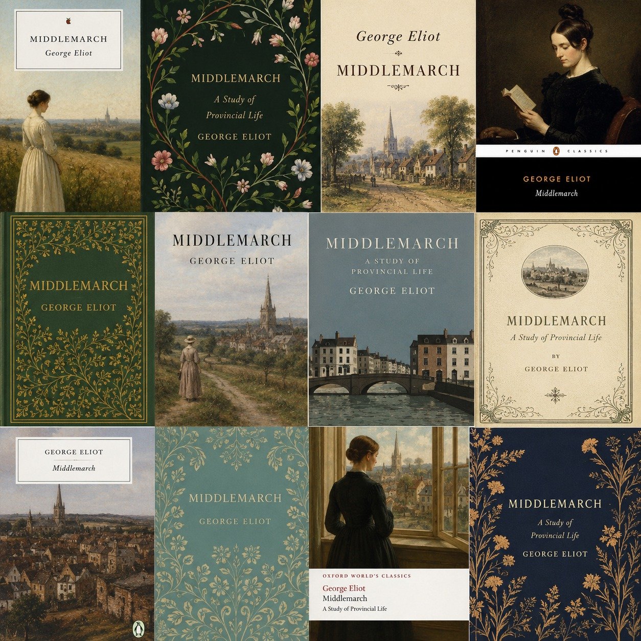 The many faces of MIDDLEMARCH. It's no wonder my #EpicRead of 2026 has endured as a classic. It's a sprawling story about a fairly small provincial area of English countryside, and what I found most striking is how it delves deep into the thoughts an