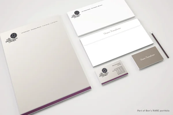 The First Presbyterian Church Stationery Suite