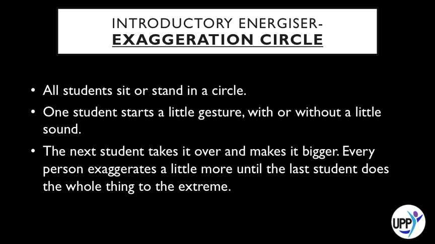NOTESMAKE SURE THE STUDENTS STICK TO THE ORIGINAL GESTURE/SOUND, AND DON’T JUST DO THEIR OWN THING. WE SHOULD BE ABLE TO SEE THE MOVEMENT GROW ORGANICALLY.DEBRIEF: DISCUSS THE NEED TO WATCH AND OBSERVE OTHERS. SOMETIMES WE NEED TO BE GOOD FOLLOWERS.…