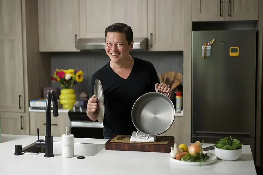 Kenji López-Alt shows off his newly released Our Place braiser
