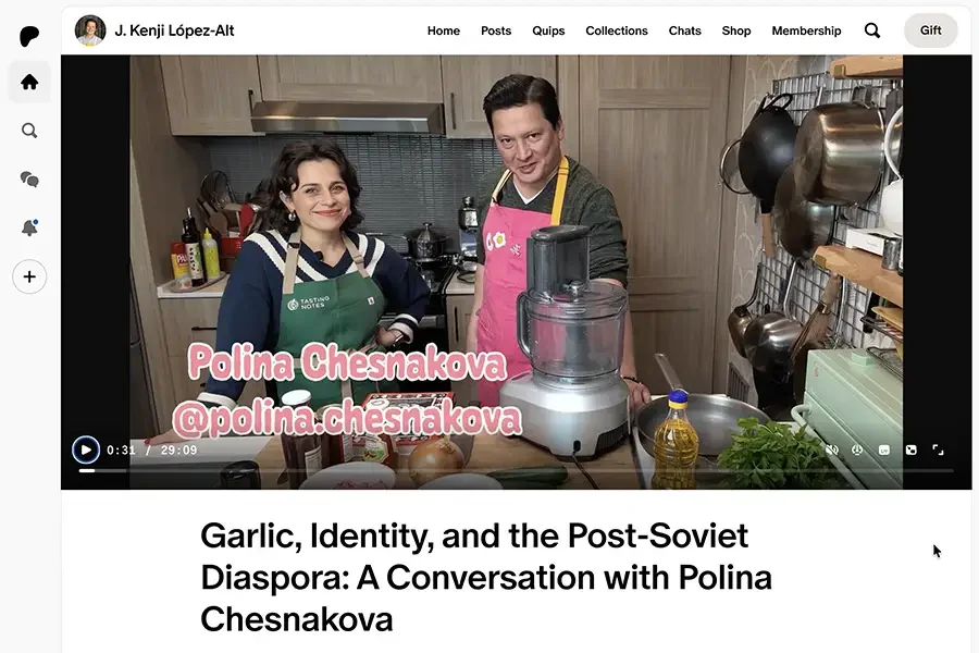 Kenji López-Alt interviews Polina Chesnakova