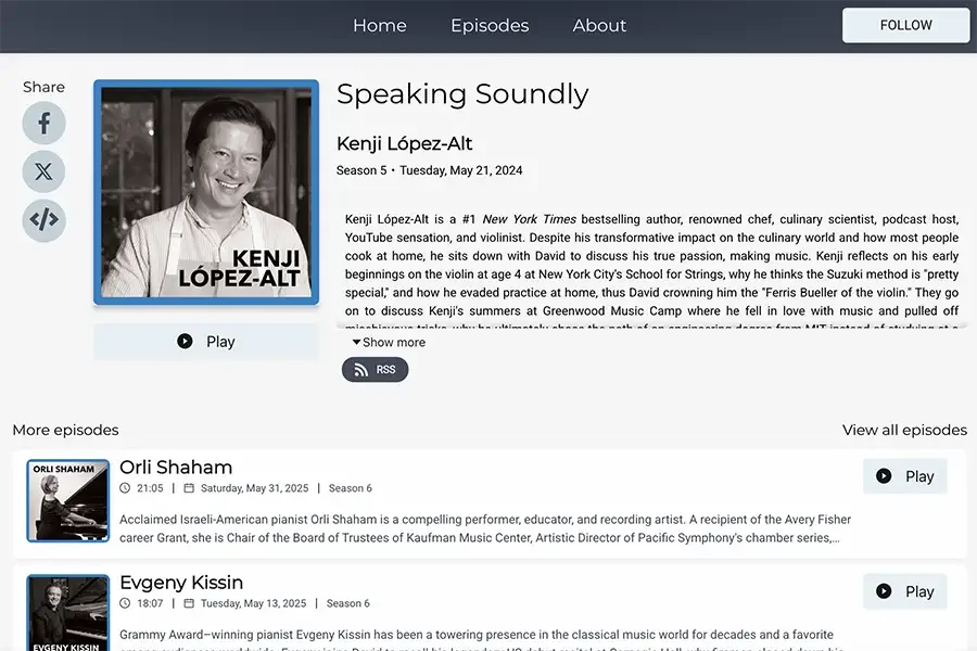 Kenji López-Alt interviewed by David Krauss on Speaking Soundly