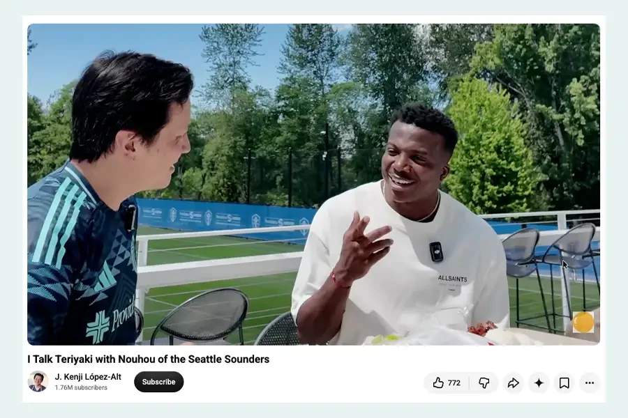 Kenji López-Alt Interviews Nouhou of the Seattle Sounders