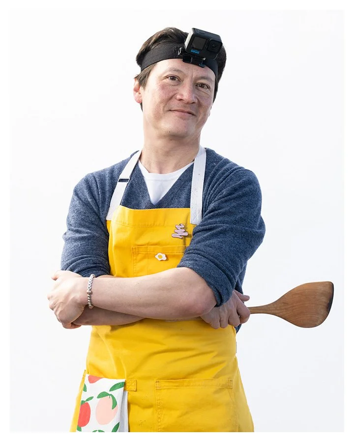 Kenji is known for filming his cooking while wearing a go pro camera