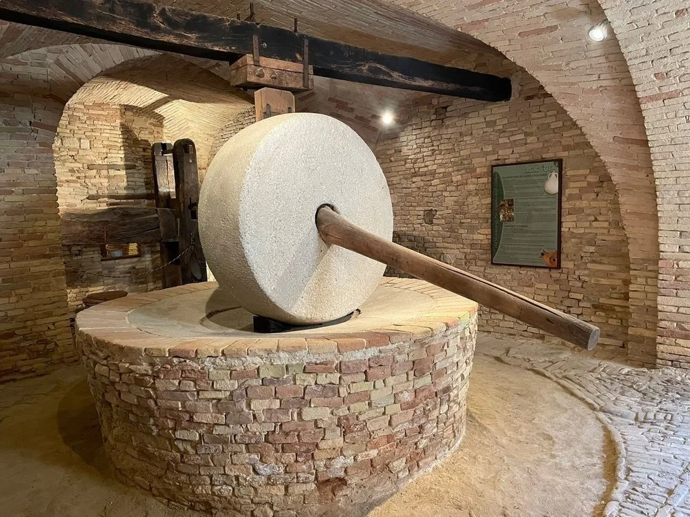 DAY 2 - GASTRONOMY ABRUZZESE STYLE Today, we visit the town of Bucchianico and a centuries old olive oil press. Your host Francesca will explain the finer points of extra virgin olive oil production then delight your taste buds with her oil and