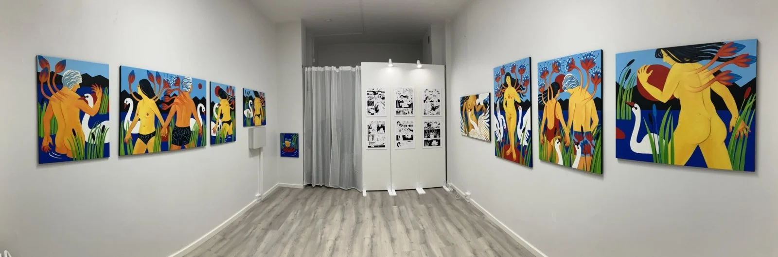 SWAMP STORY (exhibition view at KOOLA Art Space, Helsinki, Finland)