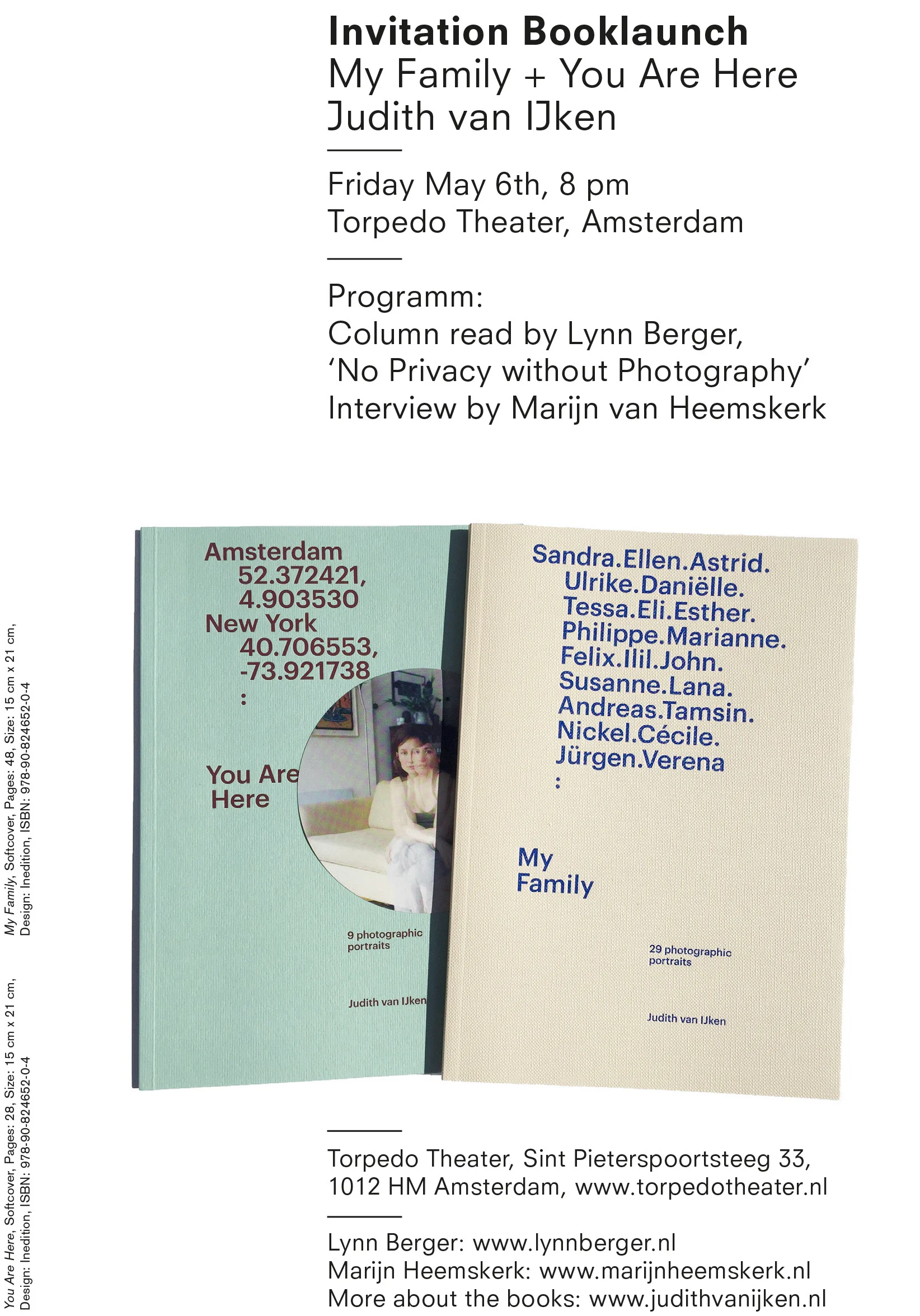 Book launch My Family and You are here