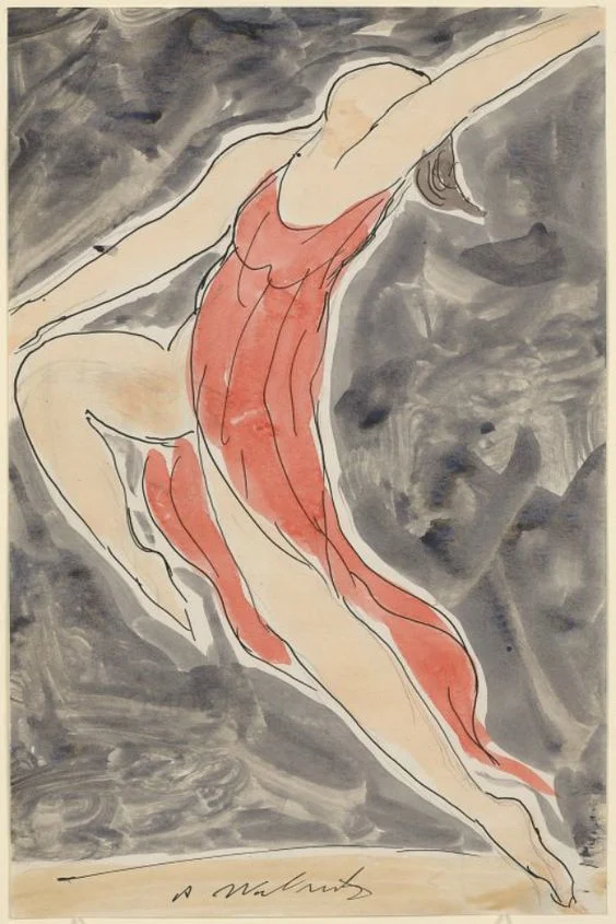 Isadora Duncan, by Abraham Walkowitz via pinterest