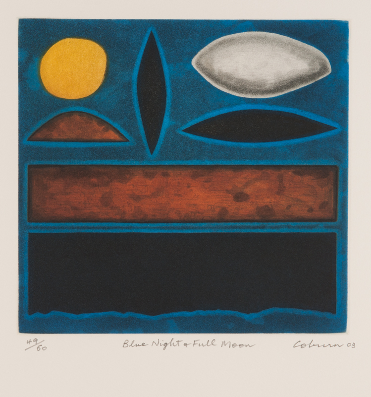 Blue Night and Full Moon