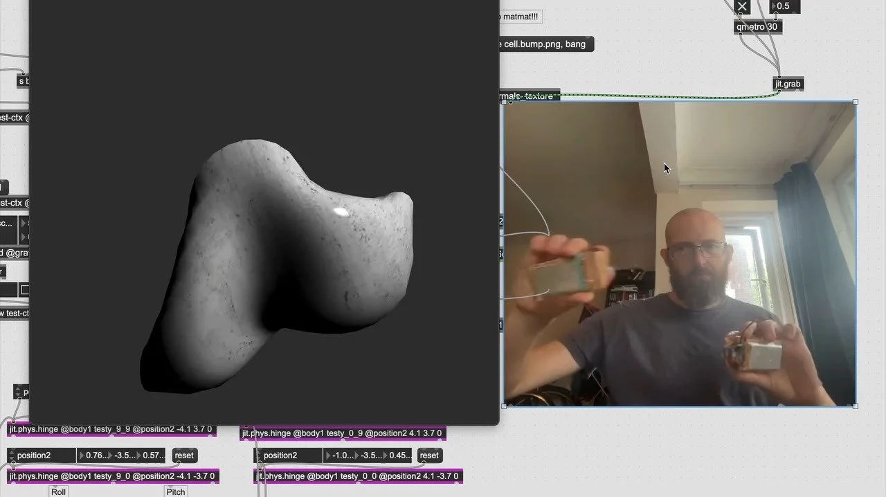 Looking to take on more freelance creative coding work this year.

If you don't know this side of my practice, I make: 
&ndash; Visuals for performance (real-time + recorded) 
&ndash; Interactive tech for live projects 
&ndash; Generative systems for