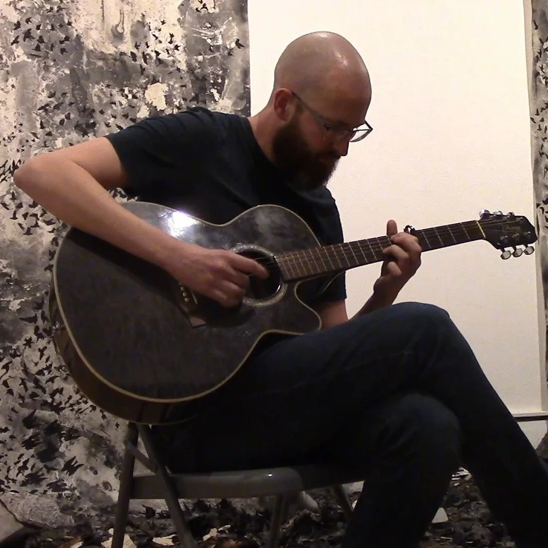 Some snippets from the @shiftcardiff free-improv gig at @tyturnerpenarth 13.12.25

The full video is up on my youtube. 

The background is work by Alison Lochhead that was exhibiting at the time.