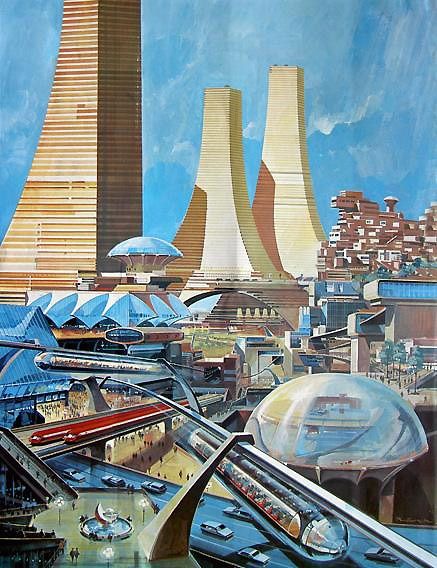 1950s vision of the city of the future