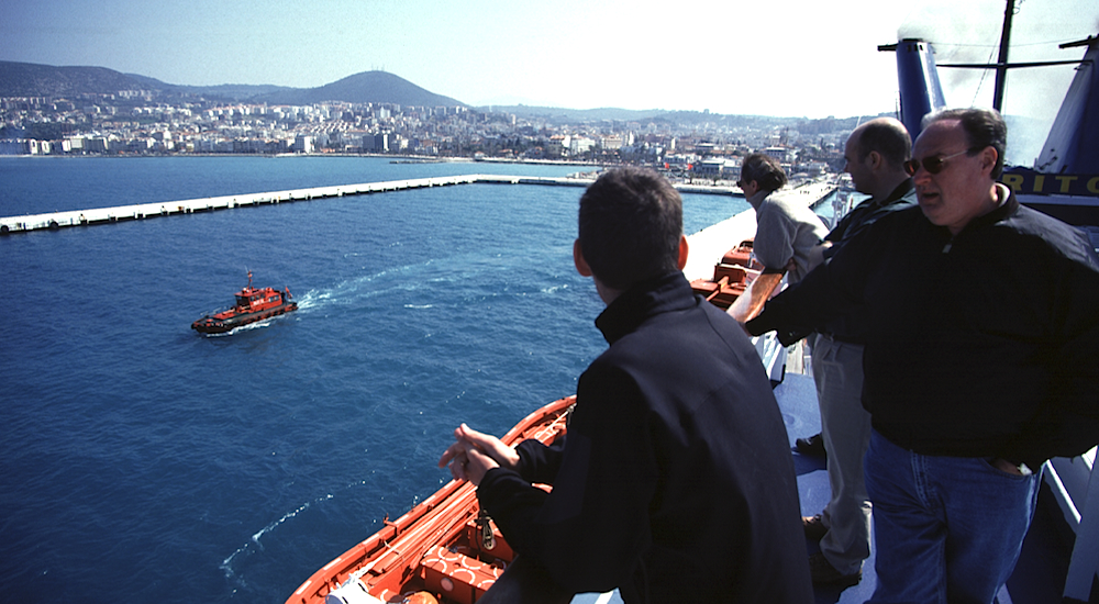 Don and friends in Kusadasi Harbor, Turkey.
