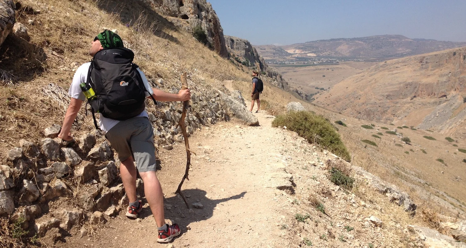 Hiking the Jesus Trail across Galilee in the good company of Seth Bryant and Todd Liles (2014) .