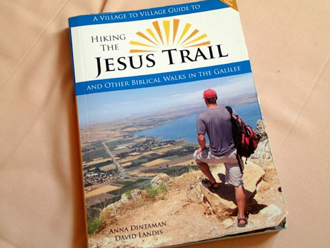 My slightly worn copy of Hiking the Jesus Trail. It is even more worn today.