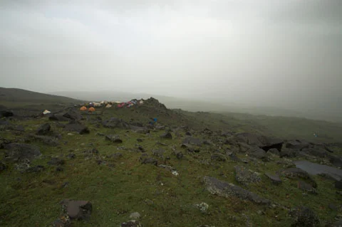 The first base camp emerges.