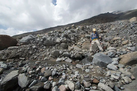 Wilkerson scrambling between High Camp and Low Camp.