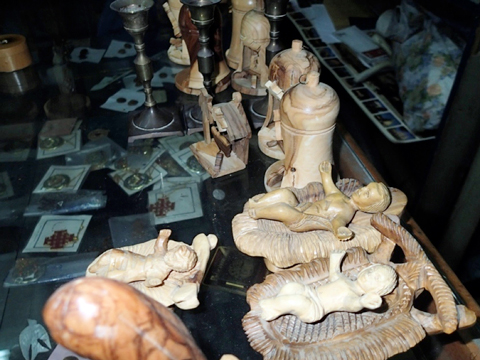 What remains on top of the display case.
