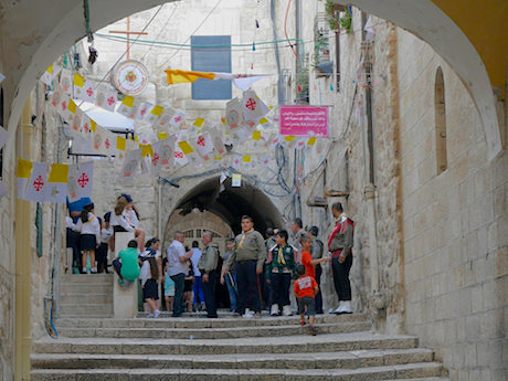 The Christian Quarter, earlier in the day.