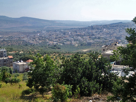 View from edge of Mashhad to Kafr Canna.
