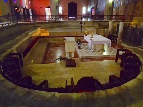 The apse of the Byzantine church.