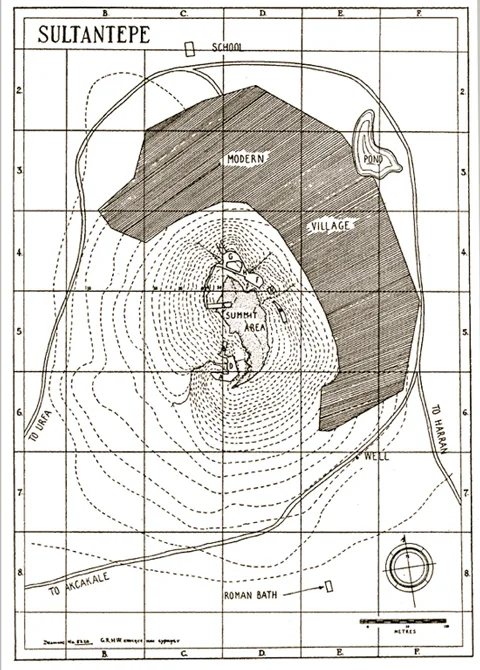 The top plan of Sultantepe. From Anatolian Studies 3 (1953): 29.