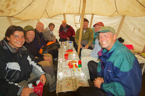 Supper in Low Camp.