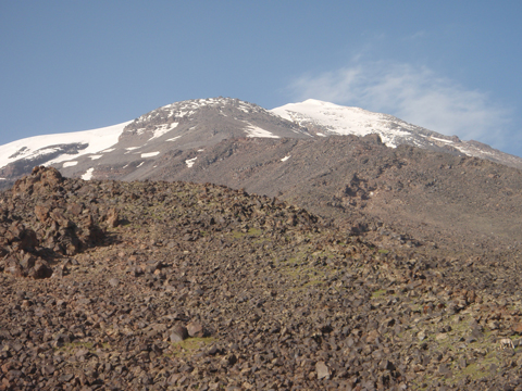 View from High Camp to the Summit.
