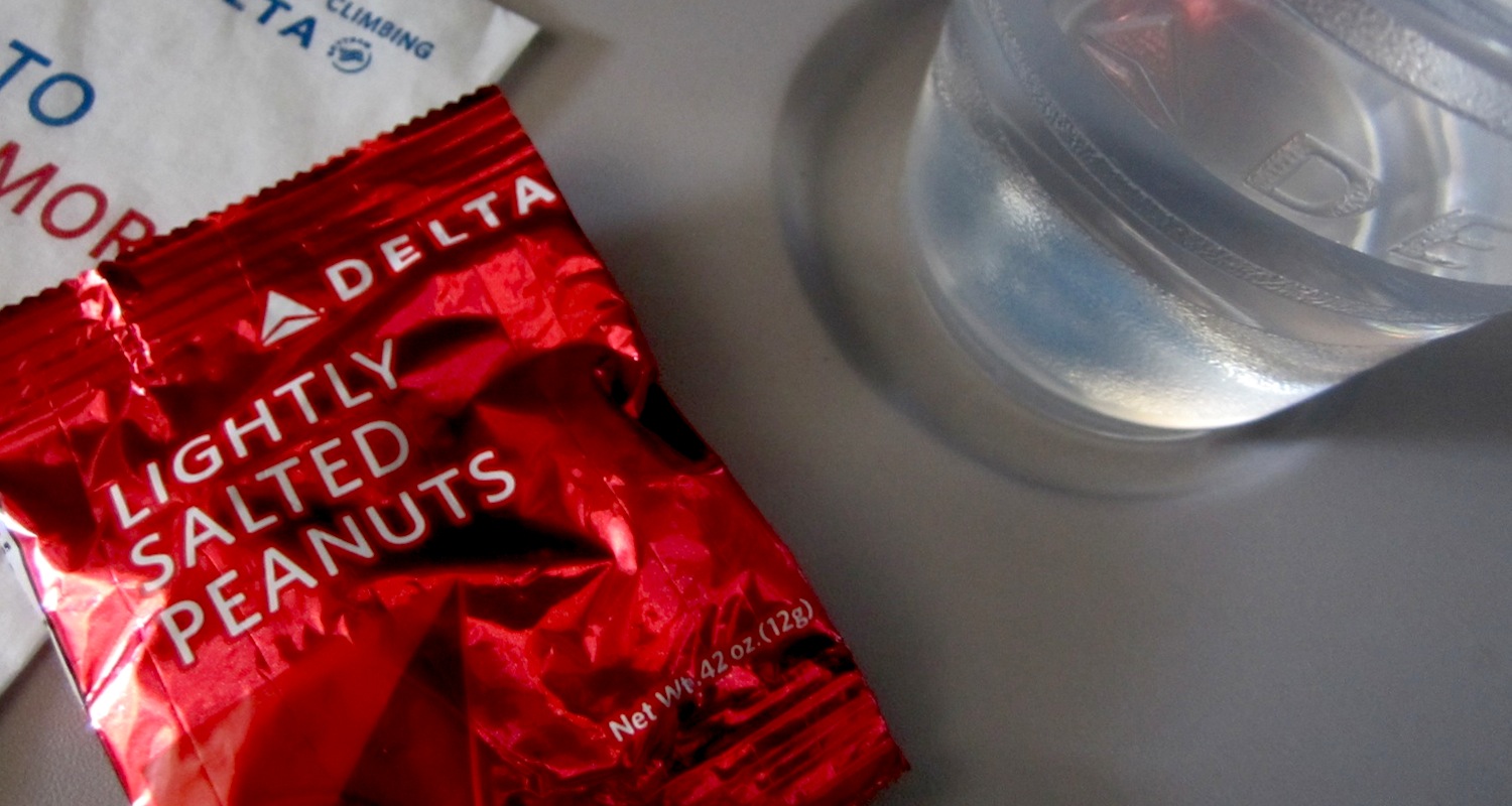 Be careful when relying upon airline peanuts as a subsistence strategy. Image from here .