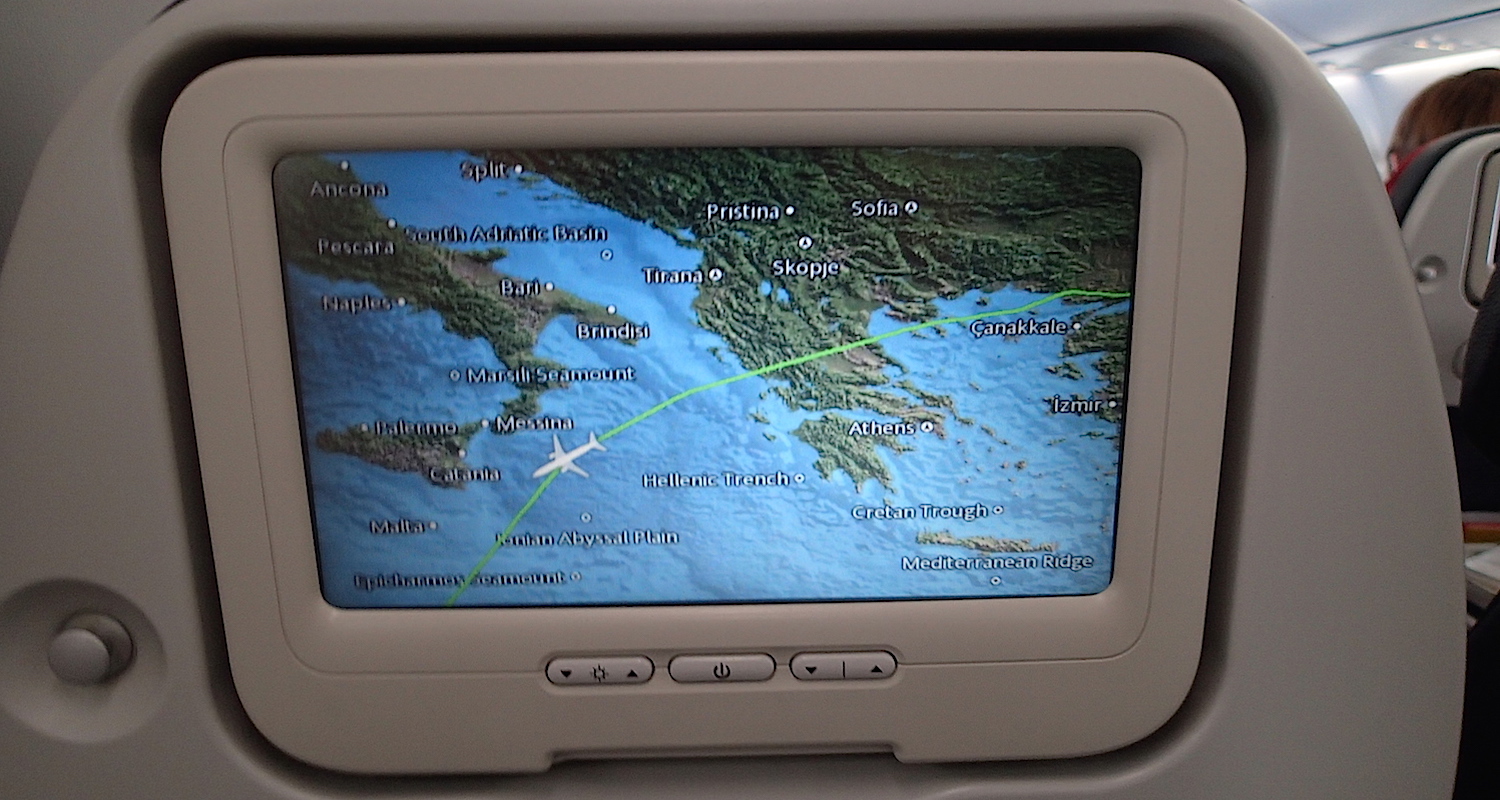 Skirting the boot of Italy.